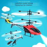 Lucksdeal RC Drone Rechargeable Hovering Helicopter Safe Fall-Resistant Kids Flying Toy