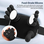 4D Bionic Finger Neck Shoulder Massager Wireless Neck Cervical Trapezius Kneading Massage Shawl Brushless Motor Neck masajeador - Lucksdeal