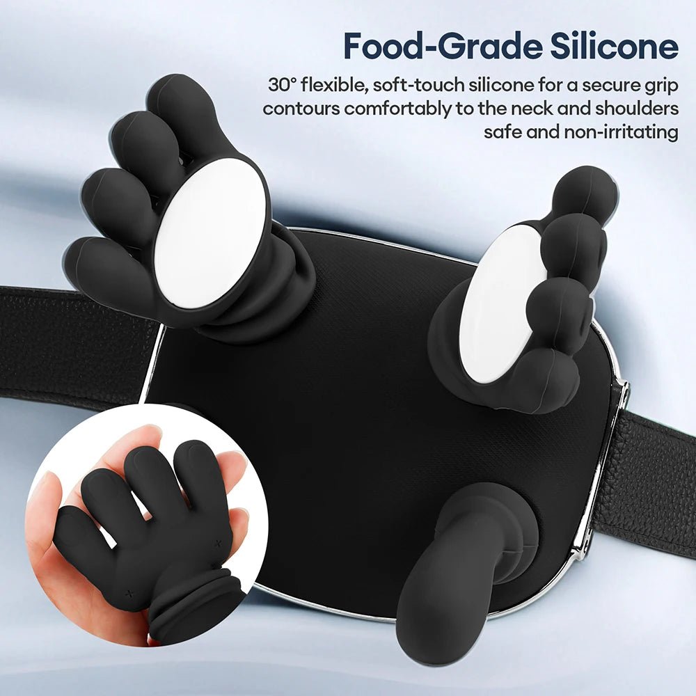 4D Bionic Finger Neck Shoulder Massager Wireless Neck Cervical Trapezius Kneading Massage Shawl Brushless Motor Neck masajeador - Lucksdeal