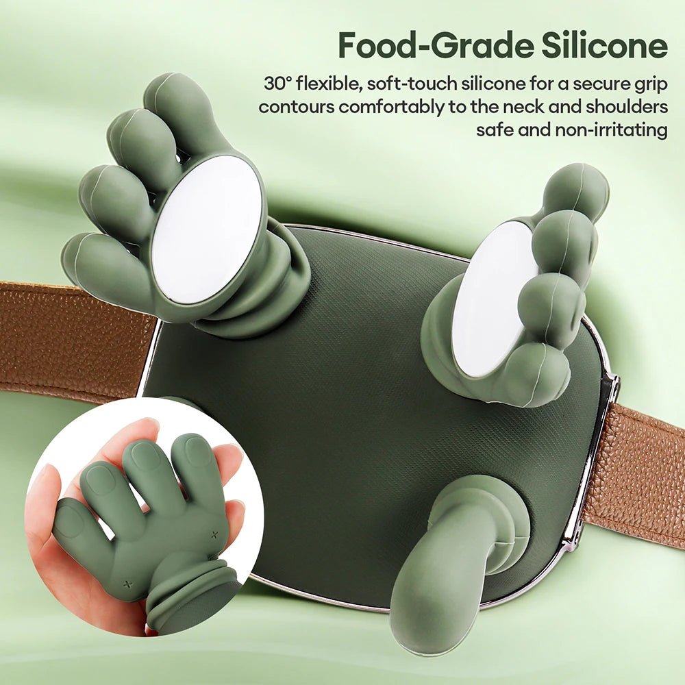 4D Bionic Finger Neck Shoulder Massager Wireless Neck Cervical Trapezius Kneading Massage Shawl Brushless Motor Neck masajeador - Lucksdeal