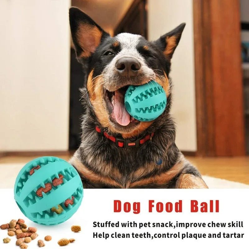 6PCs Rubber Indestructible Treat Dispensing Ball Interactive Pet Ball 🎁 Buy One, Get One FREE! 🛒 Order Now While Supplies Last! - Lucksdeal