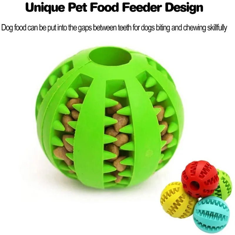 6PCs Rubber Indestructible Treat Dispensing Ball Interactive Pet Ball 🎁 Buy One, Get One FREE! 🛒 Order Now While Supplies Last! - Lucksdeal