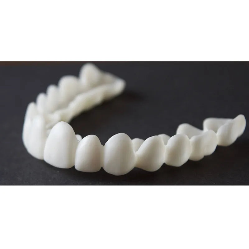 New Snap Smile Customized Label Upper False Teeth Cover Perfect Smile Veneers Comfort Fit Flex Denture Braces Teeth Whitening