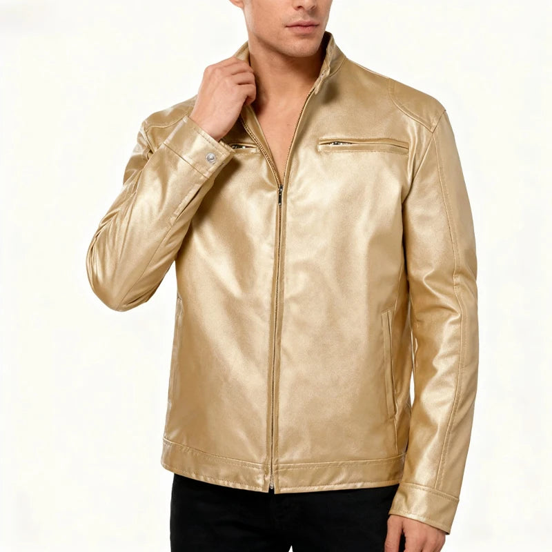 Custom Logo Wholesale Autumn Winter Mens Warm Windbreaker Faux PU Leather Coat Plus Size 4xl 5xl Motorcycle Jackets