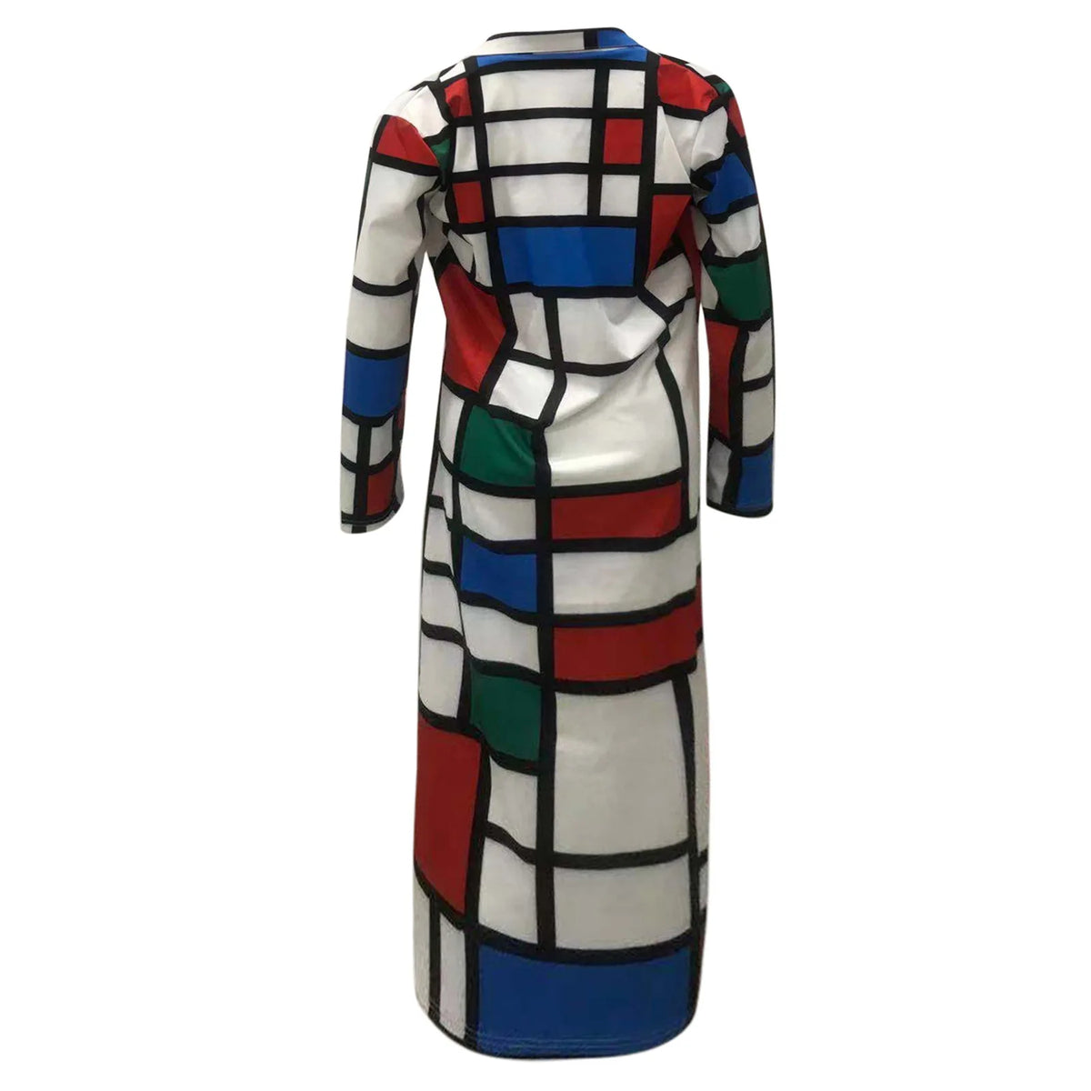 S-5XL Autumn and Winter New Windbreaker Large Plaid Color Multicolor Printing Double Breasted Lapel Coat Coat