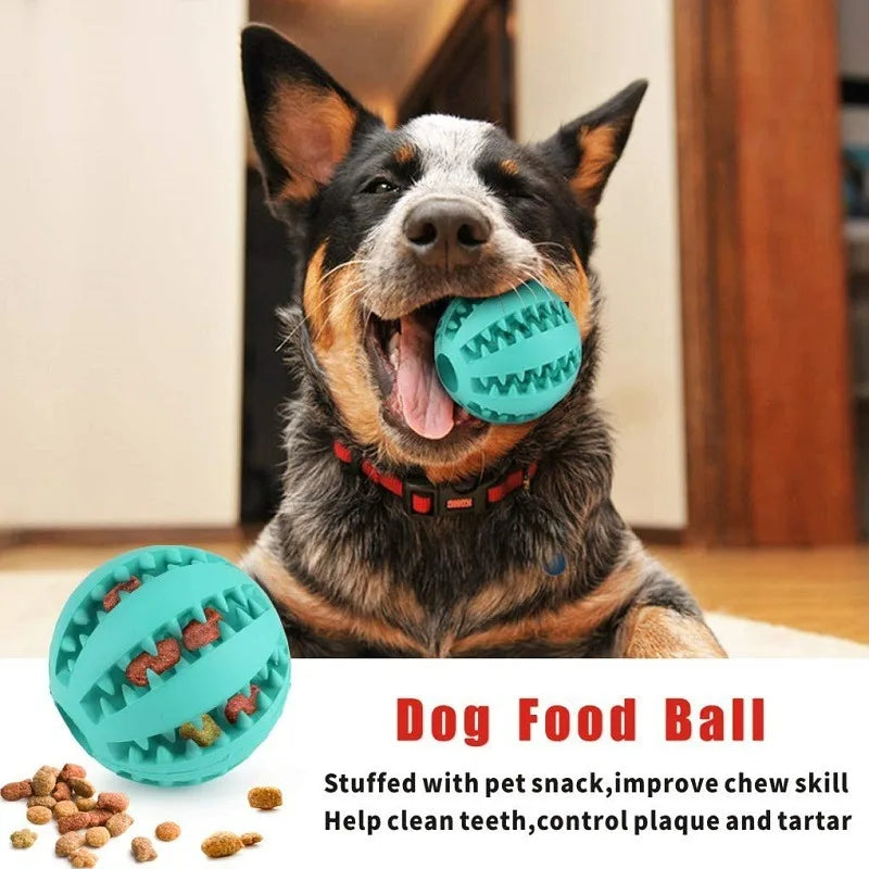 6PCs Rubber Indestructible Treat Dispensing Ball Interactive Pet Ball  🎁 Buy One, Get One FREE! 🛒 Order Now While Supplies Last!