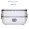 New Electric Lunch Box Portable Double Thermal Insulation Lunch Box with Stainless Steel Liners Home Food Heating Container Boxs