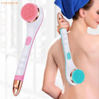 Electric Bath Brush Back Scrubber Rotating Shower Brush Body Brush Set Handle Deep Cleansing Exfoliation Massaging Spin Brush - Lucksdeal