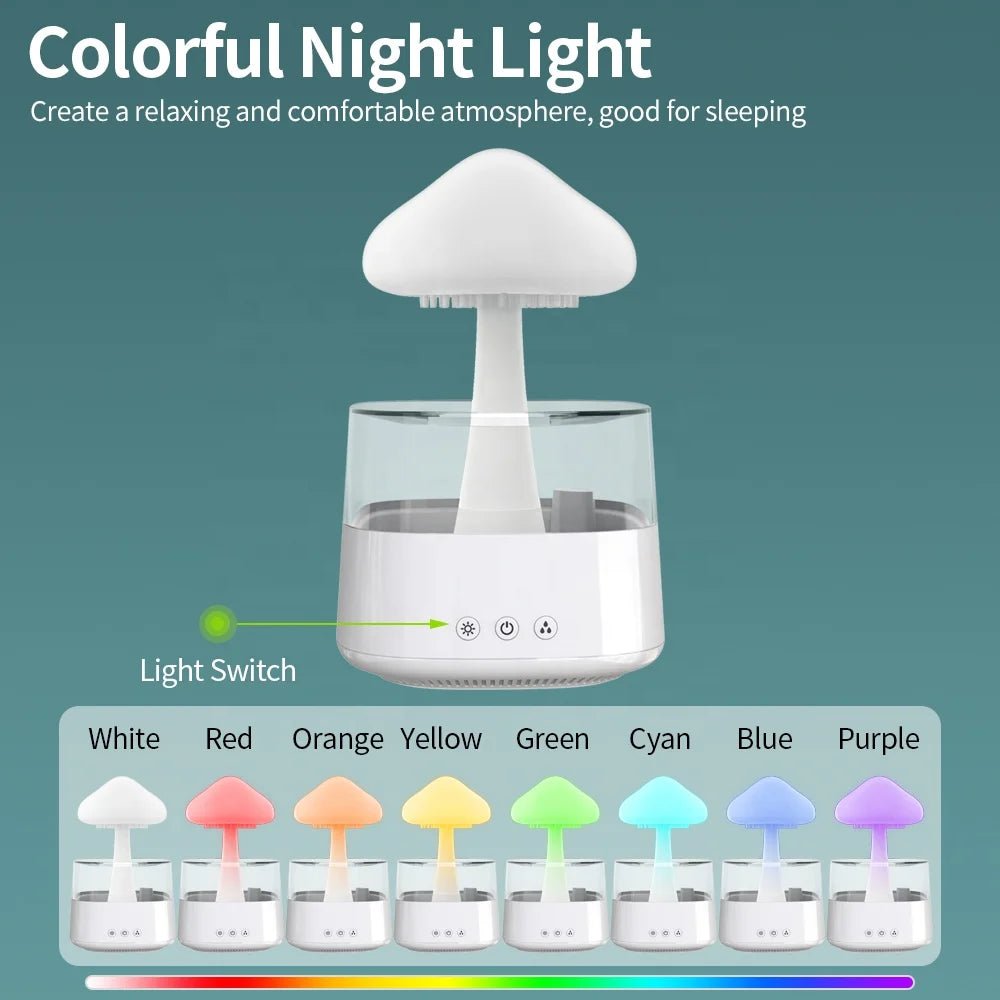 Household & Car USB Tabletop Cool Mist Humidifier with 7-color LED Night Light Aromatherapy Diffuser Portable Design - Lucksdeal