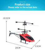 Lucksdeal RC Drone Rechargeable Hovering Helicopter Safe Fall-Resistant Kids Flying Toy - Lucksdeal