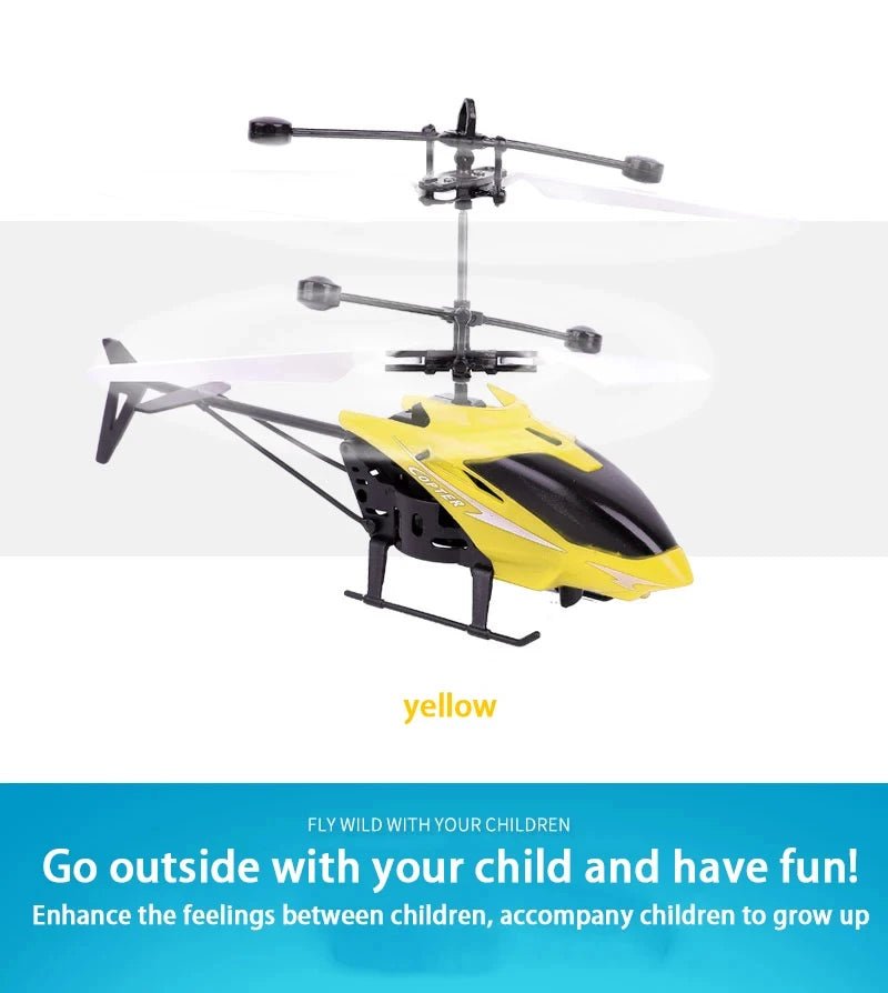 Lucksdeal RC Drone Rechargeable Hovering Helicopter Safe Fall-Resistant Kids Flying Toy - Lucksdeal