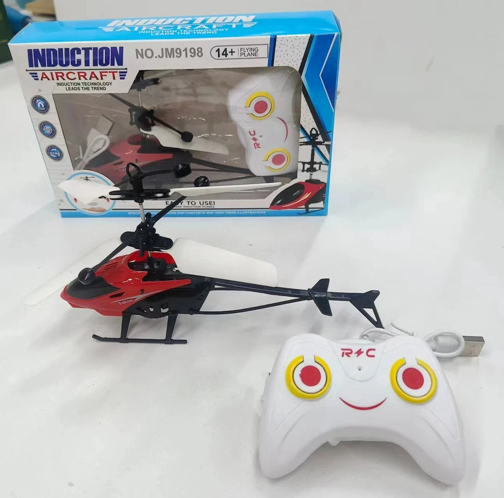 Lucksdeal RC Drone Rechargeable Hovering Helicopter Safe Fall-Resistant Kids Flying Toy - Lucksdeal