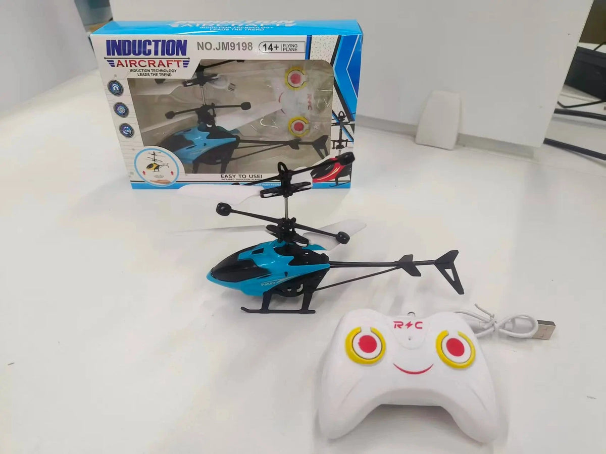 Lucksdeal RC Drone Rechargeable Hovering Helicopter Safe Fall-Resistant Kids Flying Toy - Lucksdeal