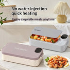 New Portable USB Rechargeable Heating Lunch Box Fast Heating Intelligent Digital Display Electric Lunch Box Warm Meals Office - Lucksdeal