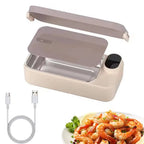 New Portable USB Rechargeable Heating Lunch Box Fast Heating Intelligent Digital Display Electric Lunch Box Warm Meals Office - Lucksdeal