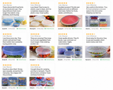 6Pcs Reusable Silicone Stretch Lids for fit bowls, cups, fruits & more.